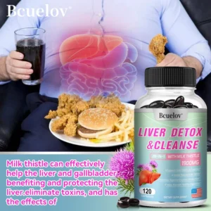 Liver Health, Digestive and Antioxidant Support, Detoxifying Cleanse and Repair.